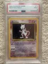 1999 Pokemon Base Set, Mewtwo PSA 9 Mint, 10/102. picture