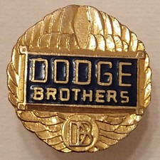 Vintage Dodge Brothers Winged Radiator Emblem Logo Automobile Lapel Pin picture