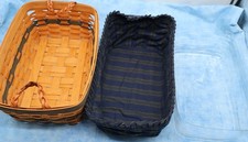 Longaberger 1997 Collectors Club Welcome Home Basket Liner Protector Box picture