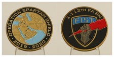 Operation Spartan Shield 1-113th FA BN FIST Challenge Coin  4#E picture