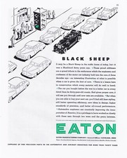 1945 EATON AUTO & AIRCRAFT PARTS INDUSTRY AD Cleveland Ohio, Auto Parts, Saginaw picture