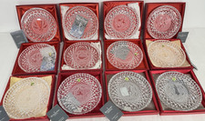 Full Set Waterford Crystal 12 Days Of Christmas Plates 1984-95 & Boxes Gorgeous picture
