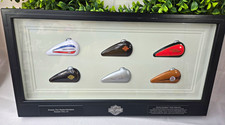 Harley-Davidson Miniature Gas Tank Collection Framed Shadow Box Bossier City LA picture