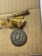 Vintage 1934 N.J.S. Prison Revolver Club Governor Harold Hoffman Medal Badge Pin picture
