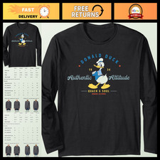 Disney Donald Duck Authentic Attitude Retro Vintage Long Sleeve T-Shirt picture