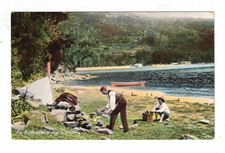 Vintage Postcard 1908 - An Australian's Joy, Camping. Series No. 1150 picture