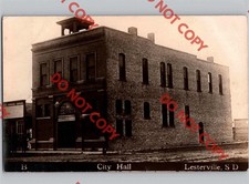 c1910 City Hall LESTERVILLE South Dakota SD Yankton County RPPC Real Photo picture