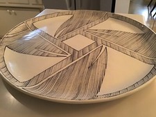 Vintage XL Hotsherds Pottery Platter N American SW Anasazi Design Santa Fe NM picture