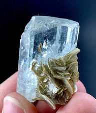 114 Carat Aquamarine Crystal Specimen From Skardu Pakistan picture