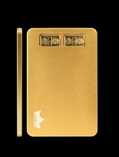 Royal Box BULLION GOLD Turbo S-Line Slim Thin Multi Slot Snuff Box Wallet 4mm picture