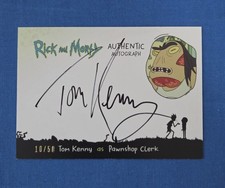 Rick And Morty Cryptozoic Season 1 Signed Tom Kenny As Pawnshop Clerk 010/50... picture