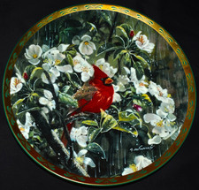 1993 WS George Melodies In The Mist Early Morning Rain Alan Sakhavarz Bird Plate picture