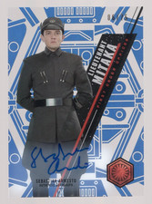 SEBASTIAN ARMESTO/LIEUTENANT MITAKA 2016 TOPPS STAR WARS HIGH TEK BLUE AUTO #/75 picture