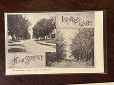 High Street Lovers Lane Bridgton ME Cumberland Co Postcard Unposted picture