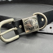 Vintage Harley Davidson Leather Belt 98753-94VM Men's Large 36/38 Black USA picture