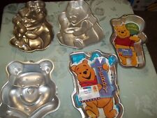 Vintage Lot Of 5 WINNIE THE POOH  WILTON Cake Pans 90s-2001- BIRTHDAY ( LOT 11) picture