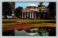 Charlottesville VA-Virginia, Monticello, Jefferson Home, Garden Vintage Postcard picture