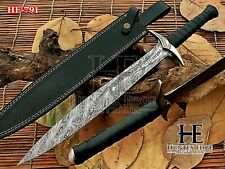 HUNTEX Handmade Damascus Blade Hobbit Sting Sword Replica from Lord of the Rings picture