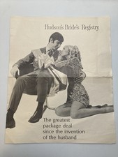 Vintage 1974 Hudson's Bride Registry & J.L. Hudson Co. Work Schedule Detroit, MI picture