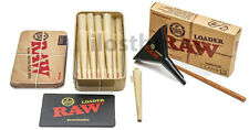  RAW  1 /1 4 NATURAL CONES 25 COUNT +LOADER+Storage TIN picture