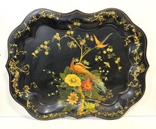 Vintage Large Tole Hand Painted Tray picture