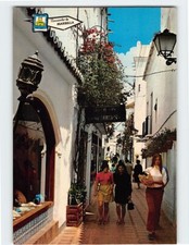 Postcard Typical Street Scene Marbella Spain picture