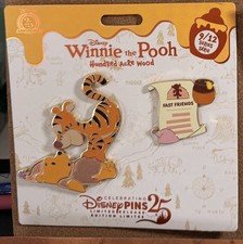 Disney Winnie the Pooh Hundred Acre Woods 9/12 Pooh & Tigger Pin Set LE SEPT picture
