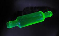 VINTAGE URANIUM GREEN DEPRESSION GLASS ROLLING PIN picture