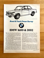 1969 Print Article BMW 1600 & 2002 picture