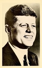 Rare Vintage JFK Real Photo Postcard RPPC John F Kennedy 1960 Campaign Portrait picture