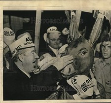 1956 Press Photo Senator John Sparkman at the Democratic Convention in Chicago picture