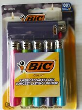 6 Assorted Colors Lighter Bic Classic America's Safety & Longest-Lasting Lighter picture