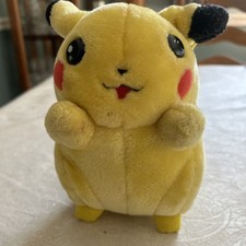 Vintage 1998/1999 Pokemon Talking Pikachu Plush 9” Electronic Hasbro TOMY picture