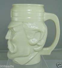 Avon Custard Glass Mug Casey at Bat M for Muddsville on Cap Mint picture