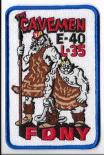 New York Fire Department (FDNY) Engine 40 Ladder 35 The Caveman Patch V1 picture