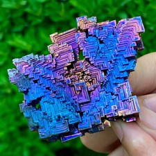 141G ram Bismuth rainbow crystal elementBi gemstone Mineral specimen healing picture