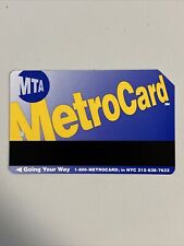 MTA MetroCard  For Test Only Blueback  Exp. 2000 RARE NYC Subway NYCT picture