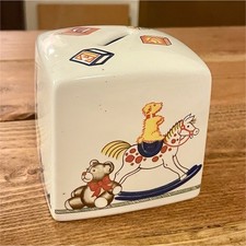 Vintage Tiffany & Co Tiffany's Childhood Toys Ceramic Savings Bank Decor 1992 picture