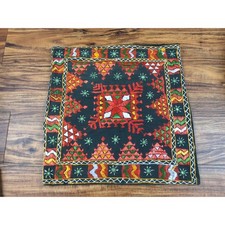 Vtg Handmade INDIAN BANJARA Ethnic Tribal Kutchi Rabari Pillow Cover Hand Sewn picture