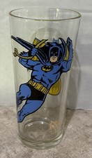 VINTAGE 1966 DC COMICS BATMAN COLLECTIBLE PEPSI GLASS~COLLECTOR SERIES picture