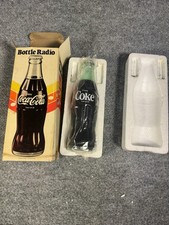 Vintage Coca-Cola Bottle AM Transistor Radio Coke Hong Kong NEW w/ Original Box picture
