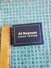 Vintage 44 Magnum Cigar Punch Cutter Tool Bullet Casing In Box W/ Pouch & Insert picture