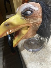 Topstone Vintage Halloween Bird Fang Face Monster Rubber Mask picture