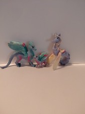 Schleich Bayala Purple Flower Dragon & Baby Figurine & Winged Seahorse picture