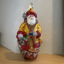 Vintage Larry Fraga Ornament, Glitter Series. Made In Poland. picture