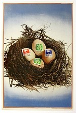 Original WWII British National Savings Poster - Eggs in Nest picture
