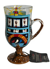 LOLITA I Like Mine Hot Casino Coffee Glass Mug Casino Coffee Recipe Jackpot VTG picture
