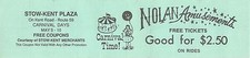 Stow Kent Nolan Amusement Park Carnival Days 10 Ride Tickets Route 59 picture
