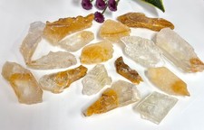 Wholesale Lot 2 Lbs Natural Golden Phantom Selenite Crystal Healing Energy picture
