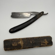 Antique Wade & Butcher Sheffield Straight Razor Pre 1891 Barber Notch picture